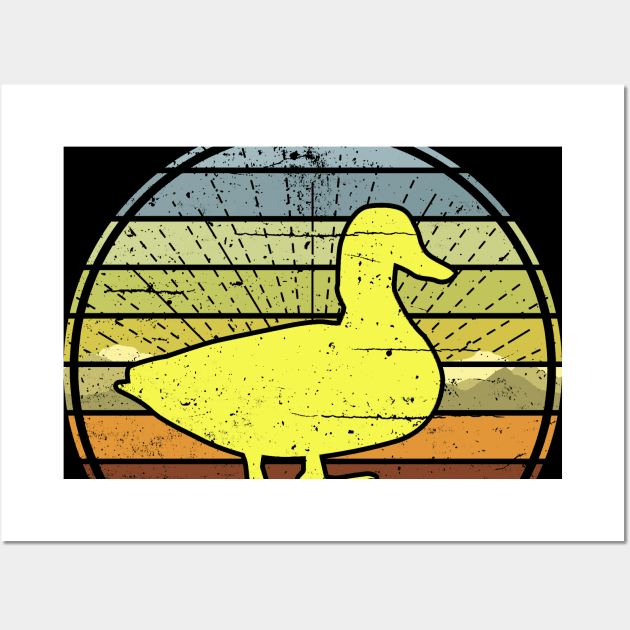 Duck Sunset Wall Art by Nerd_art